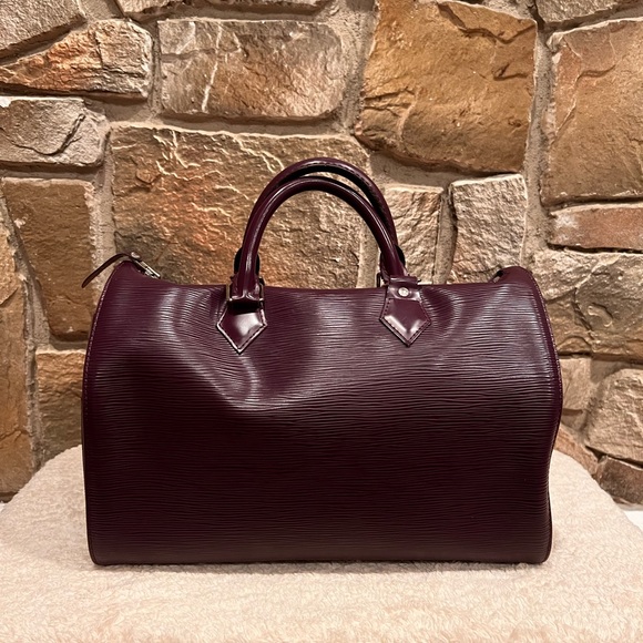 Louis Vuitton Speedy Epi 35 Purple Hand Bag - Picture 2 of 7